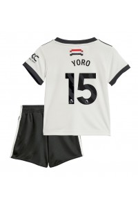 Manchester United Leny Yoro #15 Babytruitje 3e tenue Kind 2024-25 Korte Mouw (+ Korte broeken)